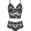 Image de Christine Le Duc, Soutien-gorge, Christine Valerie Bralette Set schwarz, Noir, (Une unité par pack, L, XL)