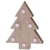 Image de figurine noël bois led blanc chaud 10x3x13cm - modèle aléatoire - koopman ax5305150