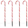 Image de ECD Germany Set 5x Cannes de Bonbon Marqueurs de Chemin, 45x700 cm, 50 LEDs, Blanc Chaud,