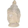 Image de ECD Germany Tête de Bouddha Statue Sculpture Décoration Feng Shui Pierre Artificielle
