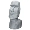Image de ECD Germany Statue Décorative Île de Pâques Rapa NUI Moai Tête 53,5 cm Haut Figure Résine