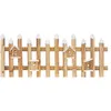 Image de ECD Germany Mini Clôture de Jardin avec Illumination LED, en Bois Marron, 98x49x39x4 cm,