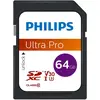 Image de Philips SDXC Classe 10 UHS-I U3 V30 A1 (64 Go, SDXC, U3, UHS-I), Carte mémoire, Noir