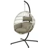 Image de Chaise suspendue en corde Palanga Gris - Jardideco