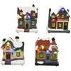 Image de Lumineo, Boîte à musique, Décorations de Noël Casita 8,5 X 5,5 X 10 cm Led Léger Coloré