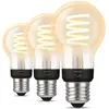 Image de Philips Hue, Ampoule, E27 - Lampe à filament (E27, 550 lm, 3x)