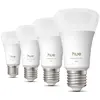 Image de Pack de 4 ampoules LED connectées A60 - PHILIPS HUE - Lumiere blanche et colorée - Culot E27 - 6W - 1000-2000k - 810 lumens
