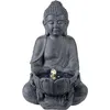 Image de Lumineo - Fontaine extérieure solaire en composite Bouddha