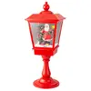 Image de Lumineo, Lanterne, LED-Laterne Rot Weihnachtsmann Musik Beweglichen