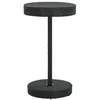 Image de Table de jardin Noir 60,5x106 cm Résine tressée