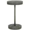 Image de Table de jardin Gris 60,5x106 cm Résine tressée