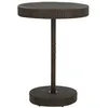 Image de Table de jardin Marron 75,5x106 cm Résine tressée