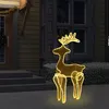 Image de Décoration de Noël de renne avec maille 306 LED 60x24x89 cm