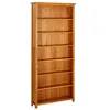 Image de Bibliothèque à 7 niveaux 90x22,5x200 cm Bois de chêne massif