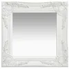 Image de vidaXL Miroir mural style baroque 40x40 cm Blanc 320304
