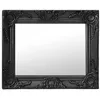 Image de vidaXL Miroir mural style baroque 50x40 cm noir 320311