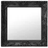 Image de vidaXL Miroir mural style baroque 50x50 cm noir 320315