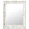 Image de Miroir mural style baroque 50x60 cm Blanc