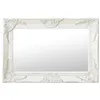 Image de vidaXL Miroir mural style baroque 60x40 cm Blanc 320328