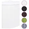 Image de vidaXL Panier à linge d'angle Bambou Blanc 60 L