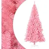 Image de vidaXL - Arbre de Noël artificiel - avec - support - 180 - cm - PVC - rose