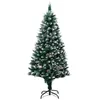 Image de vidaXL Sapin de Noël avec Pommes de Pin et Neige Blanche Décoration de Noël Arbre Artificiel Salon Salle de Séjour Maison Intérieur 150 cm