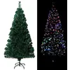 Image de vidaXL Sapin de Noël artificiel avec support Vert 150 cm Fibre optique