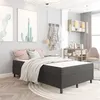 Image de vidaXL Boxspring stof donkergrijs 120x200 cm3054723