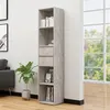 Image de Bibliothèque Gris béton 36x30x171 cm Bois d ingénierie