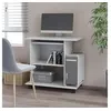 Image de Bureau d'ordinateur blanc 80x50x75 cm aggloméré