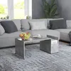 Image de Table basse Gris béton 90x45x35 cm bois d'ingénierie