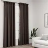 Image de vidaXL Gordijnen linnen-look verduisterend haken 2 st 140x245 cm taupe321206