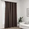 Image de vidaXL Gordijn linnen-look verduisterend met haken 290x245 cm taupe321207
