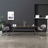 Image de vidaXL Eetkamerstoelen draaibaar 2 st stof grijs3054866