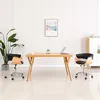 Image de Lot de 2 chaise de bureau vidaxl interieur non pliable en plastique H. 66 cm noir