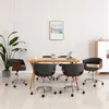 Image de Lot de 6 chaise de bureau vidaxl interieur non pliable H. 66 cm en plastique gris