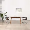 Image de vidaXL Eetkamerstoelen 2 st draaibaar gebogen hout en stof grijs3054902