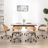 Image de Lot de 6 chaise vidaxl H. 66.5 cm non pliable en bois interieur marron