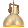 Image de vidaXL Hanglamp industrieel rond 25 W E27 40 cm messingkleurig320532
