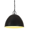 Image de vidaXL Hanglamp industrieel vintage rond 25 W E27 31 cm zwart320548