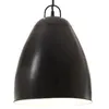 Image de vidaXL Hanglamp industrieel rond 25 W E27 32 cm zwart320561