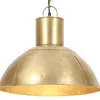 Image de vidaXL Hanglamp rond 25 W E27 48 cm messingkleurig320564