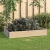 Image de Jardinière surélevée 80x120 cm Bois de pin solide