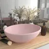 Image de Lavabo ovale de luxe Rose mat 40x33 cm Céramique