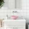 Image de vidaXL Lavabo de Salle de Bain Rond Vasque à Poser de Toilette Lave-mains de Cuisine Salle Cosmétique Maison Intérieur 146977