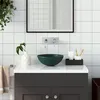 Image de vidaXL Lavabo de Salle de Bain Rond Vasque à Poser de Toilette Lave-mains de Cuisine Salle de Cosmétiques Maison Intérieur 146981