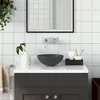 Image de Lavabo de salle de bain Céramique Gris foncé Rond