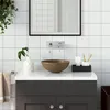 Image de vidaXL Lavabo de Salle de Bain Rond Vasque à Poser de Toilette Lave-mains de Cuisine Salle Cosmétique Maison Intérieur 146985