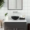 Image de vidaXL Lavabo de Salle de Bain Rond Vasque à Poser de Toilette Lave-mains de Cuisine Salle Cosmétique Maison Intérieur 146986