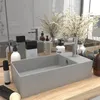 Image de vidaXL Lavabo de Salle de Bain avec Trop-plein Vasque à Poser de Toilette Lave-mains de Salle de Bain Cuisine Maison 146993